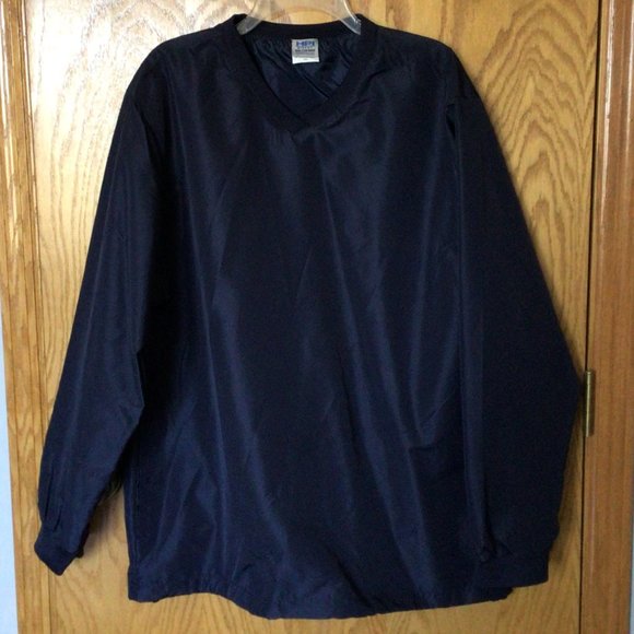 HPI Direct - Men's Navy blue pullover, lined windbreaker jacket NWOT - Picture 4 of 8